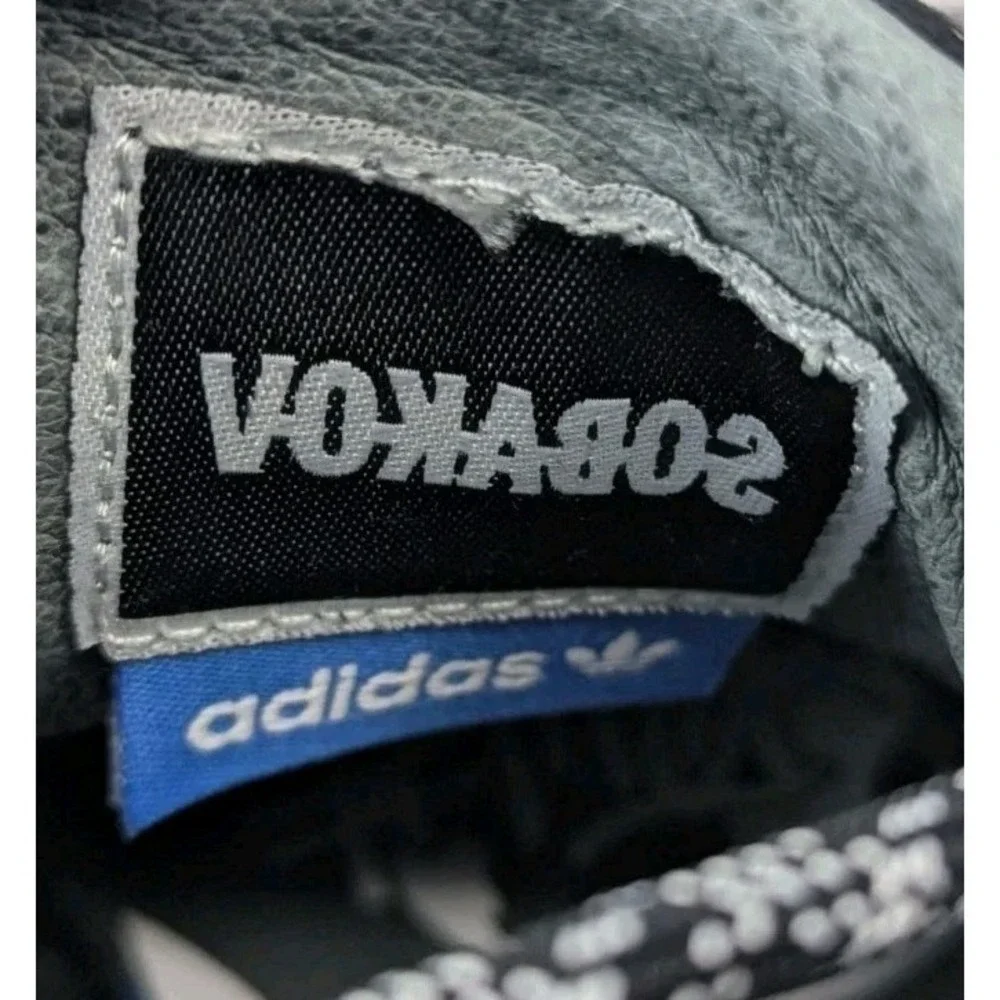 Adidas Sobakov Black Carbon Reflective Knit‎ Soccer Sneakers Mens 5